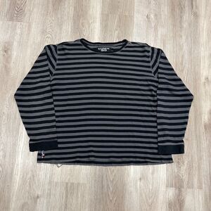 Vtg 90s 00s Y2K Quicksilver Long Sleeve Shirt Striped Mens Sz XL Thermal Surf